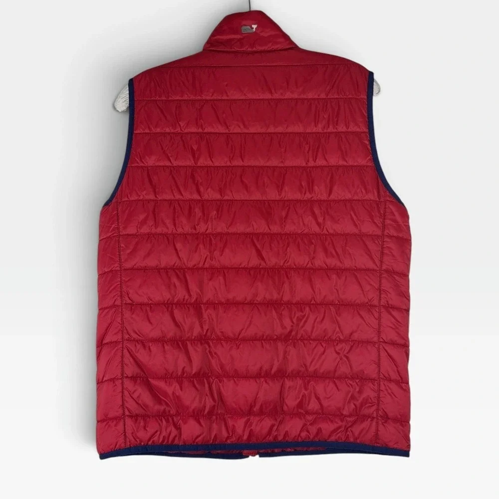 Vineyard Vines Puffer Vest 3O6001 Boys XL Red Quilted Full Zip Excellent